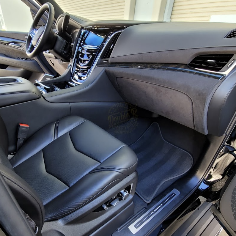 Freshly detailed Cadillac Escalade leather interior